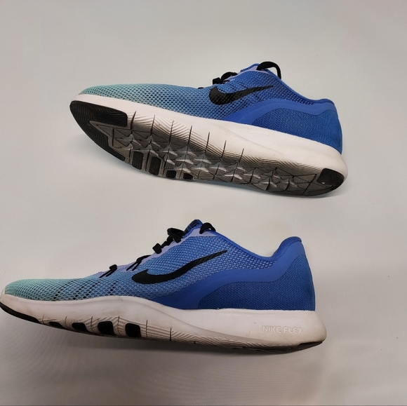 Nike Women's Flex Training TR7 Blue Running Shoes Sneakers  - Picture 2 of 6